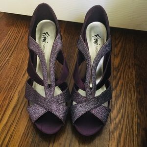 Fioni Night- Purple Glitter Heels